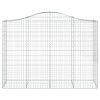 25 db íves horganyzott vas gabion kosár 200x50x140/160 cm