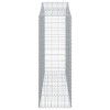 25 db íves horganyzott vas gabion kosár 200x50x140/160 cm