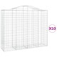 10 db íves horganyzott vas gabion kosár 200x50x160/180 cm 10 db íves horganyzott vas gabion kosár 200x50x160/180 cm