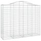 12 db íves horganyzott vas gabion kosár 200x50x160/180 cm