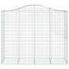 12 db íves horganyzott vas gabion kosár 200x50x160/180 cm