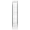 8 db íves horganyzott vas gabion kosár 200x50x220/240 cm