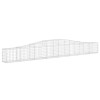 3 db íves horganyzott vas gabion kosár 400x30x40/60 cm