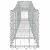 3 db íves horganyzott vas gabion kosár 400x30x40/60 cm