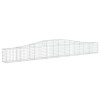 4 db íves horganyzott vas gabion kosár 400x30x40/60 cm