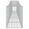 9 db íves horganyzott vas gabion kosár 400x30x40/60 cm