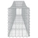 10 db íves horganyzott vas gabion kosár 400x30x40/60 cm