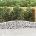 10 db íves horganyzott vas gabion kosár 400x30x40/60 cm