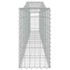 3 db íves horganyzott vas gabion kosár 400x30x60/80 cm