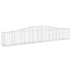 7 db íves horganyzott vas gabion kosár 400x30x60/80 cm