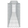9 db íves horganyzott vas gabion kosár 400x30x60/80 cm