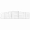 3 db íves horganyzott vas gabion kosár 400x30x80/100 cm