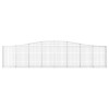 8 db íves horganyzott vas gabion kosár 400x30x80/100 cm
