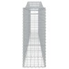 8 db íves horganyzott vas gabion kosár 400x30x80/100 cm
