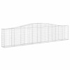 15 db íves horganyzott vas gabion kosár 400x30x80/100 cm