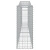 15 db íves horganyzott vas gabion kosár 400x30x80/100 cm