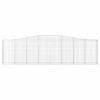 2 db íves horganyzott vas gabion kosár 400x30x100/120 cm