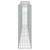 2 db íves horganyzott vas gabion kosár 400x30x100/120 cm