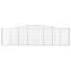 3 db íves horganyzott vas gabion kosár 400x30x100/120 cm