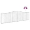 7 db íves horganyzott vas gabion kosár 400x30x100/120 cm