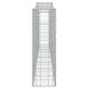 7 db íves horganyzott vas gabion kosár 400x30x100/120 cm