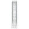 2 db íves horganyzott vas gabion kosár 400x30x140/160 cm