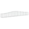 2 db íves horganyzott vas gabion kosár 400x50x40/60 cm