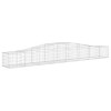 3 db íves horganyzott vas gabion kosár 400x50x40/60 cm
