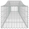 3 db íves horganyzott vas gabion kosár 400x50x40/60 cm