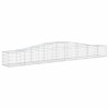 9 db íves horganyzott vas gabion kosár 400x50x40/60 cm