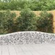 10 db íves horganyzott vas gabion kosár 400x50x40/60 cm