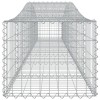 15 db íves horganyzott vas gabion kosár 400x50x40/60 cm