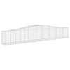3 db íves horganyzott vas gabion kosár 400x50x60/80 cm