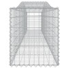 3 db íves horganyzott vas gabion kosár 400x50x60/80 cm