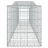 4 db íves horganyzott vas gabion kosár 400x50x60/80 cm