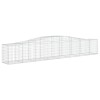 9 db íves horganyzott vas gabion kosár 400x50x60/80 cm