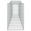 2 db íves horganyzott vas gabion kosár 400x50x80/100 cm