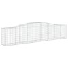 20 db íves horganyzott vas gabion kosár 400x50x80/100 cm