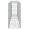 2 db íves horganyzott vas gabion kosár 400x50x100/120 cm
