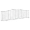 3 db íves horganyzott vas gabion kosár 400x50x100/120 cm