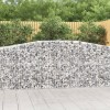 4 db íves horganyzott vas gabion kosár 400x50x100/120 cm