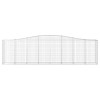 6 db íves horganyzott vas gabion kosár 400x50x100/120 cm