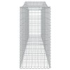 6 db íves horganyzott vas gabion kosár 400x50x100/120 cm