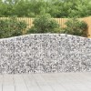 7 db íves horganyzott vas gabion kosár 400x50x100/120 cm