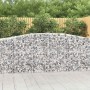 9 db íves horganyzott vas gabion kosár 400x50x100/120 cm
