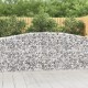10 db íves horganyzott vas gabion kosár 400x50x100/120 cm