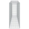 2 db íves horganyzott vas gabion kosár 400x50x120/140 cm