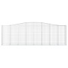 3 db íves horganyzott vas gabion kosár 400x50x120/140 cm