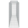 3 db íves horganyzott vas gabion kosár 400x50x120/140 cm