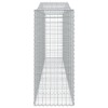 4 db íves horganyzott vas gabion kosár 400x50x120/140 cm